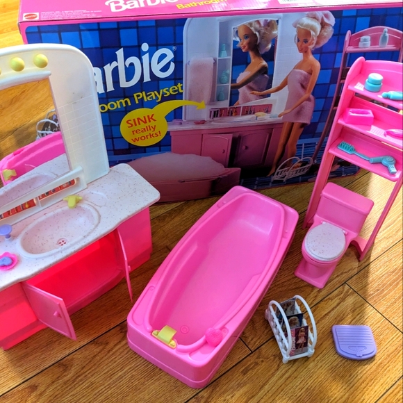 Mattel Toys Vintage 993 Barbie Bathroom Playset Poshmark